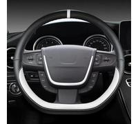 Protector Interior para Volante De Coche Cubierta Protectora Antideslizante para Embellecedor para Peugeot 508 SW 2011 2012-2018(Bianco)