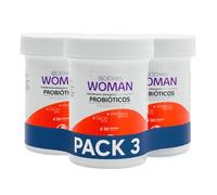 Protector Íntimo Mujer, Probióticos para Equilibrio y Bienestar de la Flora Vaginal [Vaginosis Bacteriana - Candida] Hierro, Calcio, Ácido Fólico y Vitamina D. 3 Envases de 30 Cápsulas