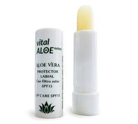 Protector Labial Aloe Vera SPF 15 | 1 Unidad | Bálsamo Labial Hidratante con Protección Solar | Repara Labios Secos y Agrietados | Cuidado Diario Labios | Lip Balm Aloe Vera