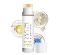 Protector Labial SPF 50 | Protección Solar Amplio Espectro No Pegajoso Hidratación Profunda | Protector Solar Labial | Para Playa, Vacaciones, Camping, Compras, Citas, Viaje Diario