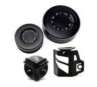 Protector Líquido Freno para YZF-R6 YZF R6 R1 Motocicleta CNC Depósito Líquido Freno Delantero Trasero Cubierta Calcetín Tanque Aceite Protector Taza