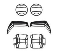 Protector Luz Trasera Cubierta De Luz Para Cejas Rueda Delantera Embellecedor Faro LED Protección Luz Trasera Para Jeep Para Wrangler JL Para Gladiator JT 2018-2023 Cubierta Luz Trasera Coche