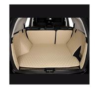 Protector Maletero Alfombra Compatible con KIA para Carens para Rondo 2013 2014 2015 2016 2017 2018 2019 Cuero Personalizado Duradero Alfombrilla Maletero(Beige)
