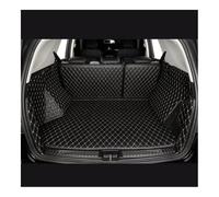 Protector Maletero Alfombra Compatible con KIA para Carens para Rondo 2013 2014 2015 2016 2017 2018 2019 Cuero Personalizado Duradero Alfombrilla Maletero(Black Beige)