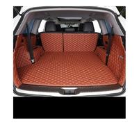 Protector Maletero Coche Alfombrillas Laterales Altas Piel Sintética Personalizada para Maletero Trasero Compatible con Haval F7 2019 2020 2021(Marrón)