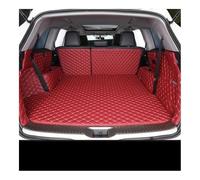 Protector Maletero Coche Alfombrillas Laterales Altas Piel Sintética Personalizada para Maletero Trasero Compatible con Haval F7 2019 2020 2021(Wine Red)