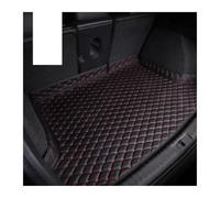 Protector Maletero Coche Alfombrillas Protectoras Lujo Cuero para Maletero Coche para MG ZS EV HS EHS MG5 MG4 Mulan para Marvel R (2017-2022)(Negro Rojo)