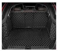 Protector Maletero Coche para Mercedes para Benz Clase E W213 2017 2018 Alfombra para Maletero para Tipo Clima con Protectores Respaldo Carga(Black-Beige)