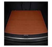 Protector Maletero Coche para Q7 7-Seat 2006-2015 2016-2022 Stripe Custom Car Trunk Mat Accesorios Detalles Interiores(Marrón)