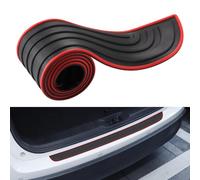 Protector Maletero para Jeep Grand Cherokee Wrangler Sahara Altitude Summit, Protector de Parachoques de Coche Protector, Resistente a los ArañAzos Y Antideslizante, Black and Red-7 * 90cm
