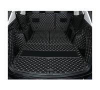 Protector Maletero para VW para Atlas 2017 2018 2019 Y 2020 para Teramont Alfombrilla Cuero Maletero Coche Revestimiento Carga Accesorios Cubiertas(Black Red Wire)