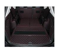 Protector Maletero para VW para Atlas 2017 2018 2019 Y 2020 para Teramont Alfombrilla Cuero Maletero Coche Revestimiento Carga Accesorios Cubiertas(Black Black Wire)