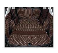Protector Maletero para VW para Atlas 2017 2018 2019 Y 2020 para Teramont Alfombrilla Cuero Maletero Coche Revestimiento Carga Accesorios Cubiertas(Coffee)