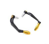 Protector Manillar para moto Aluminio Aleación Negro Protector | Aleación aluminio negro, instalación simple, deformación, uso práctico, motocicleta eléctrica(Gold)