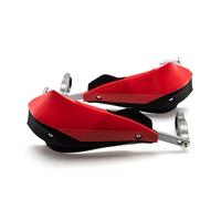 Protector Manillar para Suzuki 22mm 25mm 28mm Universal Manillar Mano Motocicleta Guardias Dirt Bike(Rojo)