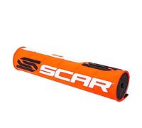 Protector Manillar SCAR Ø 22mm (7/8") con Barra - Moto Cross Quad Dirt Bike Enduro Supermoto - Naranja fluo