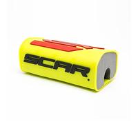 Protector Manillar SCAR Ø 28,6mm (1 1/8") sin Barra - Moto Cross Quad Dirt Bike Enduro Supermoto - Amarillo fluo