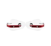 Protector Manos Manillar para Z750 para Z750S 2004 2005 2006 2007 2008 2009 2010 Piezas Protectoras Universales Guardamanos Motocicleta(Clear Red)