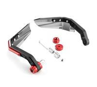 Protector Manos Moto para Manillar 7/8 Pulgadas 1 Par Paramanos Motocicleta Protector Viento Anodizado Motocicleta Universal Protectores Mano(Red)