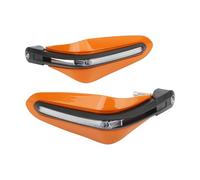 Protector Manos Moto Protector Manos Universal Motocicleta con Luz Señal para LED para Mayoría Los Manillares Diámetro ATV Dirt Bike Ciclomotor Protectores Mano(Yellow Lightorange)