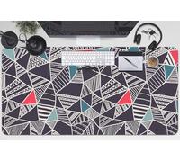 Protector Mesa 100x50 cm Multifuncional Fácil de Limpiar PVC Vinilo Impermeable Resistente al Agua Antideslizante Protección Antisuciedad Para Oficina o Hogar - Patrón de garabatos