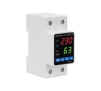 Protector Monofásico Ajustable Contra Sobretensión, Sobrecorriente y Subtensión, Interruptor de Reinicio de Sobretensión con Pantalla Digital de 32A/40A/63A (63A)