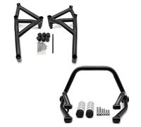 Protector Motor Delantero Trasero Motocicleta Subjaula Acrobática Clavija Pasajero Para MT-09 FZ-09 2014-2016(Black-1 Set)