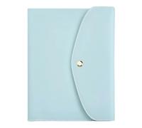 Protector multifuncional de triple pliegue para cuaderno con cierre de botón, para bolsa de almacenamiento densa profesional de 8.74 x 6.88 pulgadas
