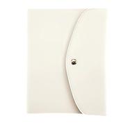 Protector multifuncional de triple pliegue para cuaderno con cierre de botón, para bolsa de almacenamiento densa profesional de 8.74 x 6.88 pulgadas