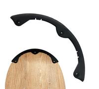 Protector Nariz Longboard, barra de protección de tabla de snowboard | Tira curva anticolisión para snowboard | Protector de nariz de tablero largo negro, cubierta de tabla de monopatín para jóvenes