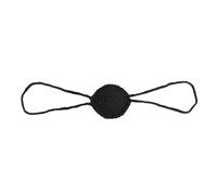 Protector nasal cómodo para clima frío, calentador de nariz, cubierta nasal de ganchillo, divertida decoración de nariz para clima frío, color negro
