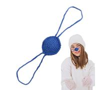 Protector nasal de lana, calentador de ganchillo de 15 cm, protector nasal, resistente al viento, elástico, accesorios de invierno para esquí, patinaje sobre hielo, ciclismo, al aire libre, hombres