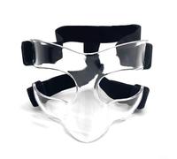 Protector nasal deportivo ajustable para hombres y mujeres con material de policarbonato a prueba de golpes para nariz, pómulos y prevención de lesiones oculares (media cara)