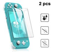 Protector ocular de cristal templado para Nintendo Switch Lite, protector de pantalla antiluz azul (paquete de 2), diseño ergonómico y mayor