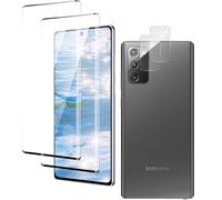 Protector Pantalla Completa para Samsung Galaxy Note 20 Cristal Templado, Vidrio Cristal Templado [De Punta a Punta] [Sin Burbujas] [Anti-Scratch] [Sensible al Tacto] 2+2 Piezas