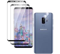 Protector Pantalla Completa para Samsung Galaxy S9 Plus Cristal Templado, Vidrio Cristal Templado [De Punta a Punta] [Sin Burbujas] [Anti-Scratch] [Sensible al Tacto] 2+2 Piezas