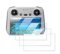 Protector Pantalla para DJI Mini 4 Pro/Mini 3 Pro Monitor Control Remoto, 3 Piezas Mando a distancia de cristal templado Protección Glass Screen Protector, Dureza 9H espesor 0,3 mm