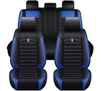 Protector para Asiento De Coche para Ford Kuga (2015-2020), Juego De Fundas para Asientos Delanteros Y Traseros, Piel SintéTica Protector Cubre Asiento Coche, Accesorios,Blue-Line