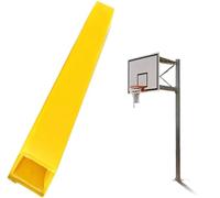 Protector para baloncesto, cubierta para columna, Almohadilla cuadrada for poste, portería de baloncesto for interior y exterior, multicolor, varios tamaños, 4 pies 1 pulgada(Yellow,11"x11"(28x28cm))