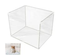 Protector para bandeja de | Cortaorina Recinto plegable para cama | Kit de aprendizaje para inodoro de gato, para dormitorio, hogar, salón, balcón