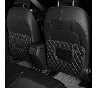 Protector para BMW 3 3er F31 Touring Bj. 2012-2019-2025 Pack de 2 | Protector Asiento Coche Niños Cubre Respaldo Alfombrilla Patadas Cuero PU Funda Trasera Guardabarros Organizador Almacenaje