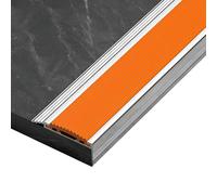 Protector para bordes de escaleras, Escalera de aluminio que sospecha 39,4 pulgadas de borde en forma de L multicolor(Orange)