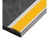 Protector para bordes de escaleras, Escalera de aluminio que sospecha 39,4 pulgadas de borde en forma de L multicolor(Yellow)