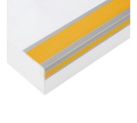 Protector para bordes de escaleras, Protector del borde de la escalera de la forma de L del Pvc que sospecha 33 pies de tamaños múltiples multicolores(Tangerine,4x2cm/1.57x0.79in)