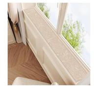 Protector para el alféizar de la Ventana, Cojín de alféizar Ventana PU, Alfombrilla for salediza, Adorno for Camino Mesa, Varios tamaños Multicolores(Beige,4 * 39in)