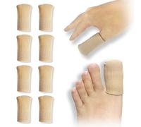 Protector para el dedo del pie, 8 Pcs Protectors de Puntera de Silicona, Protectores de manga de tela con forro de gel, evita el desarrollo de maíz, callos y ampollas entre los dedos de los pies(8L).