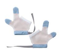 Protector para el pulgar - ajustable resistente a las mordeduras, 1 par, diseño transpirable, herramienta de parada de succión de dedos para hábito, entrenamiento y comodidad, juegos de