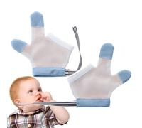 Protector para el pulgar - ajustable resistente a las mordeduras, 1 par, diseño transpirable, herramienta de parada de succión de dedos para hábito, entrenamiento y comodidad, juegos de