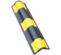 Protector para Esquinas Protector de Esquina Goma for Garaje estacionamiento, Reflectante, Negro, Amarillo, 60-120cm, 4 Uds(12pcs-120cm)