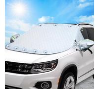 Protector para Parabrisas, Protector Parabrisas Hielo con 10 Magnético, Cubierta Magnético para Parabrisas de Coche Plegable Invierno, Protege de Hielo, Nieve, Rayos UV, Sol y Lluvia, (220x155x128cm)